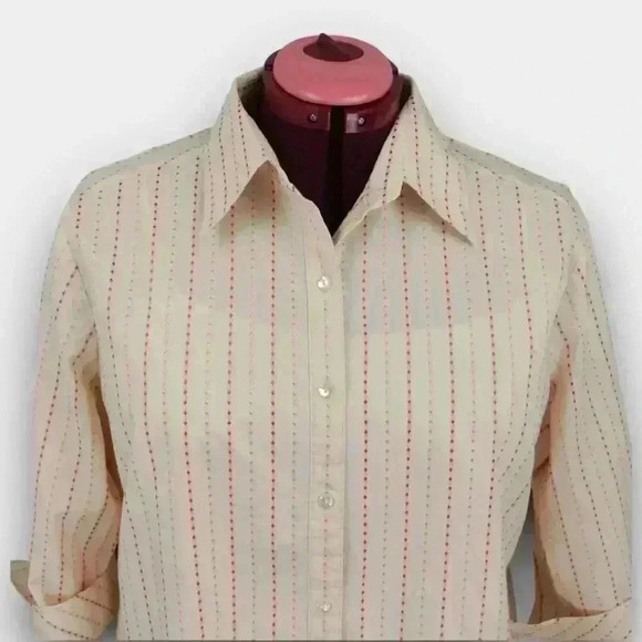 JESSICA‎ Plus ladies button down 3/4 sleeve shirt pink size 18W - Picture 6 of 9
